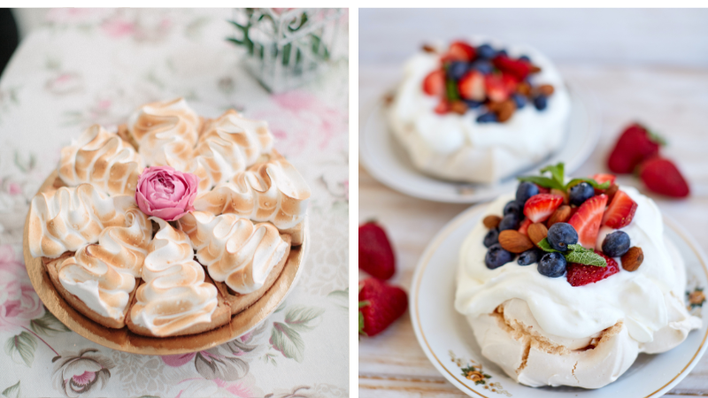 Pavlova og sitronpai