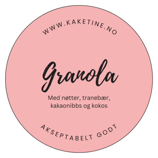 Glutenfri Granola med nøtter og sjokolade